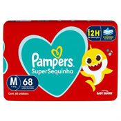 FRALDA PAMPERS SUPERSEQUINHA M 68UN SUPER