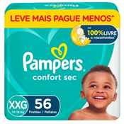 FRALDA PAMPERS CONFOTSEC FORTEBAG XXG 56UN