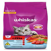WHISKAS DRY GATOS CASTRADOS CARNE 900GR
