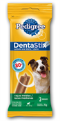 PEDIGREE DENTASTIX RACAS MEDIAS 3 STICKS 77GR
