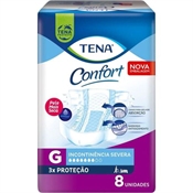 FRALDA TENA CONFORT G COM 8 UN