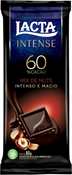 LACTA 60% CACAU MIX DE NUTS 85GR