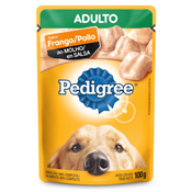 PEDIGREE ADULTO RACAS MEDIAS E GRANDES FRANGO AO MOLHO 100GR SACHE