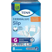 FRALDA TENA SLIP DERMACARE G COM8UN