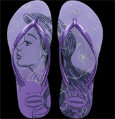 HAVAIANAS SLIM PRINCESAS ROXO PAISLEY 39/40