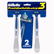 APARELHO PRESTOBARBA ULTRAGRIP 3 LAMINAS C/2