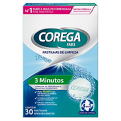 COREGA TABS PASTILHA LIMPEZA 3 MINUTOS