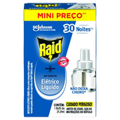 RAID ELETRICO 30 NOITES REFIL 21,9ML