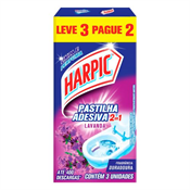 PASTILHA ADESIVA HARPIC 2 EM 1 LAVANDA - LEVE 3UN PAGUE 2UN