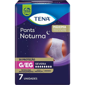 ROUPA INTIMA TENA PANTS NOTURNA G/EG COM 7 UN