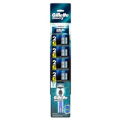 APARELHO MACH 3 ACQUA GRIP REGULAR + GILLETTE COM 4 CARGAS MACH 3 C/2