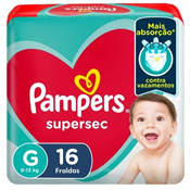 PAMPERS BASICA SUPERSEC G 16UN PACOTINHO