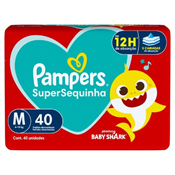 FRALDA PAMPERS SUPERSEQUINHA M 40UN MEGA