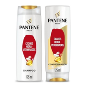 KIT PANTENE SHAMPOO 175ML + CONDICIONADOR CACHOS HIDRAVITAMINADOS 175ML