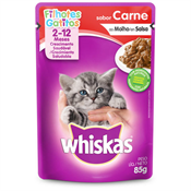 WHISKAS FILHOTE CARNE 85GR SACHE