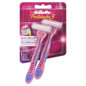 APARELHO GILLETTE PRESTOBARBA 3 DEPILAR FEMININO C/2