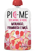 PURE DE FRUTAS MORANGO, FRAMBOESA, MACA 100GR