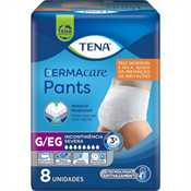 ROUPA INTIMA TENA PANTS DERMACARE G/EG COM 8 UN
