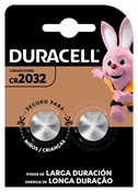 BATERIA DURACELL DE LITIO METALICO CR2032 C/2UN