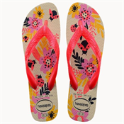 HAVAIANAS KIDS FLORES BEGE PALHA 33 / 34
