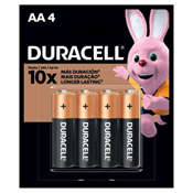 PILHA DURACELL AA PEQUENA C/4