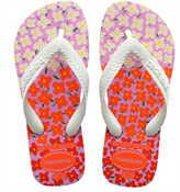 HAVAIANAS KIDS FLORES LAVANDA FRESH / BRANCO 29/30