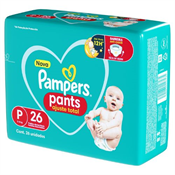 FRALDA PAMPERS CONFORTSEC PANTS P 26UN PACOTAO