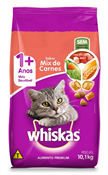 WHISKAS ADULTO MIX DE CARNES 10,1KG