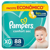 FRALDA PAMPERS CONFORTSEC MAX XG 88UN