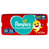 FRALDA PAMPERS SUPERSEQUINHA XG 56UN SUPER