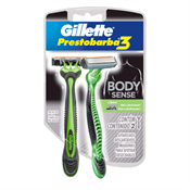 APARELHO PRESTOBARBA 3 BODY SENSE C/2