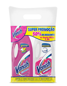 VANISH LIQUIDO MULTIUSO 1,5L + VANISH LIQUIDO WHITE 1,5L - 50% DESCONTO