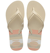 HAVAIANAS ELEGANCE PRINT BEGE PALHA 33/34