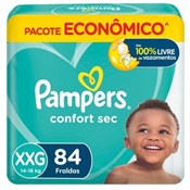 FRALDA PAMPERS CONFORTSEC MAX XXG 84UN