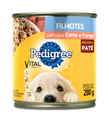 PEDIGREE FILHOTES CARNE E FRANGO 280GR LATA