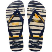HAVAIANAS TOP NAUTICAL BEGE PALHA / MARINHO 41/42