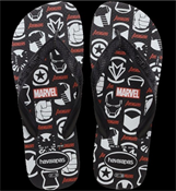 HAVAIANAS TOP MARVEL LOGOMANIA PRETO 43/44
