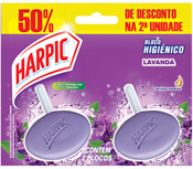 HARPIC BLOCO HIGIENICO C/2 50% DESCONTO 2 UNID