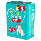 FRALDA PAMPERS CONFORTSEC PANTS M 20UN PACOTAO