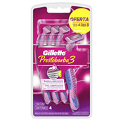 APARELHO GILLETTE PRESTOBARBA 3 DEPILAR FEMININO L4 P3 PROMO