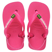 HAVAIANAS NEW BABY BRASIL LOGO ROSA FLUX / BRANCO17/18