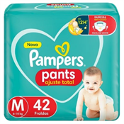 FRALDA PAMPERS CONFORTSEC PANTS M 42UN MEGA