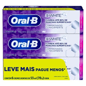 PACK CREME DENTAL 3D WHITE 70GR C/6 PROMO