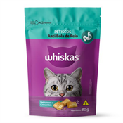 WHISKAS TEMPTATIONS ANTI BOLAPELO 80GR