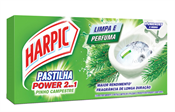 PASTILHA ADESIVA HARPIC 2 EM 1 PINHO 9GR - 3UN