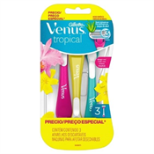 APARELHO DEPILAR GILLETTE VENUS 3 TROPICAL COM 3 UN