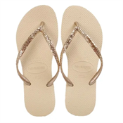 HAVAIANAS SLIM GLITTER II AREIA / DOURADO CLARO 35/36