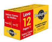 PEDIGREE ADULTO RACAS PEQUENAS CARNE AO MOLHO 100GR L12 P10 PROMO