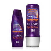 KIT AUSSIE SHAMPOO 180ML + CONDICIONADOR 236ML BYE BYE FRIZZ