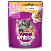 WHISKAS FILHOTE FRANGO 85GR SACHE